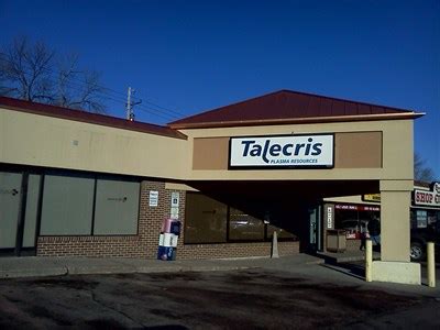 If coming from I-75, take the Siebenthaler exit. . Talecris plasma center
